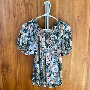 Floral top, Maeve by Anthropologie